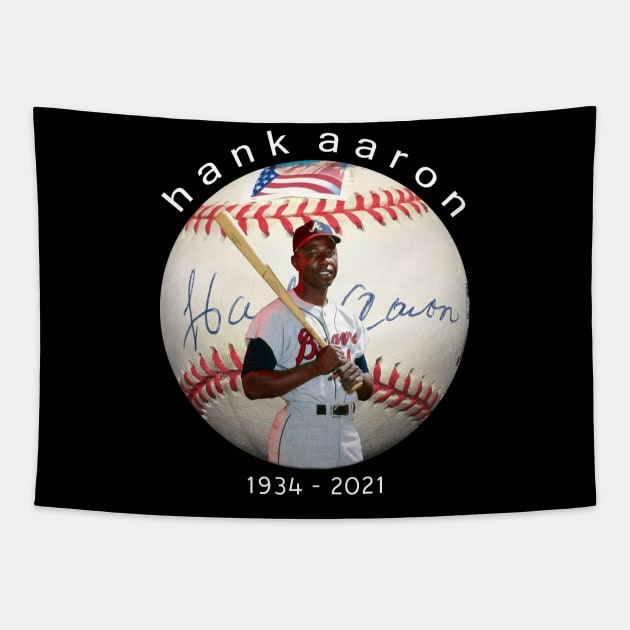 RIP hank aaron 1934-2021 Tapestry by CLOSE THE DOOR PODCAST