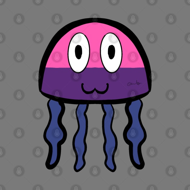 Bi Pride Jellyfish by AlienClownThings