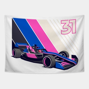 Formula Race Car 31 Tapestry