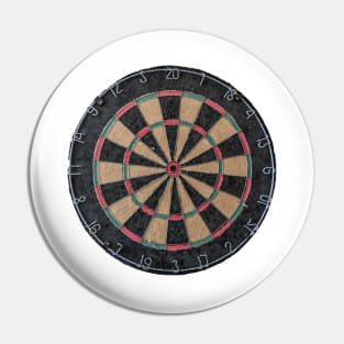 Isolated Dart Board Pin