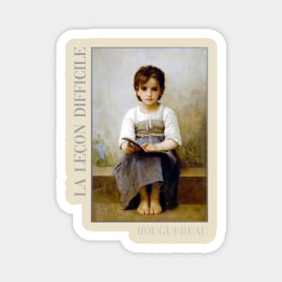 The Difficult Lesson by Bouguereau Magnet