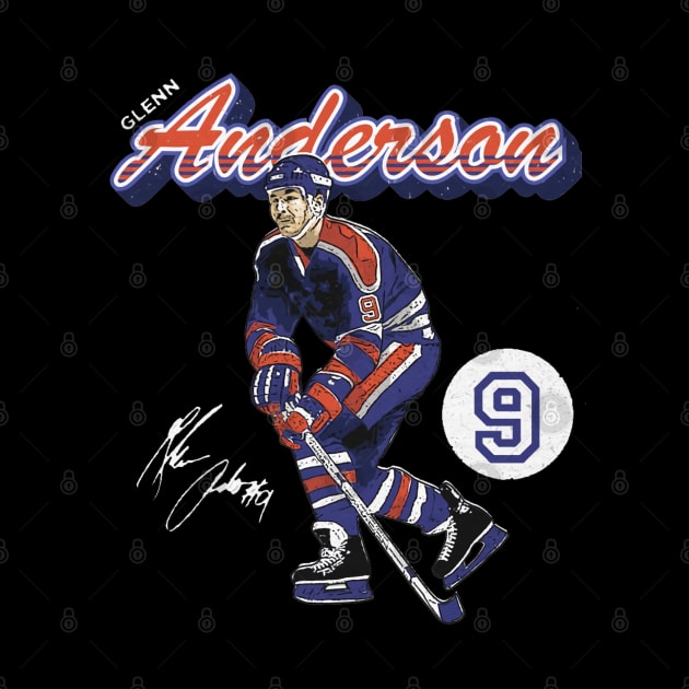 Glenn Anderson Edmonton Retro Script by lavonneroberson