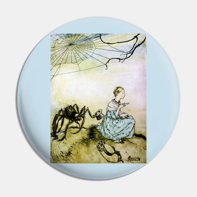 Little Miss Muffet - Mother Goose - Arthur Rackham Pin by forgottenbeauty