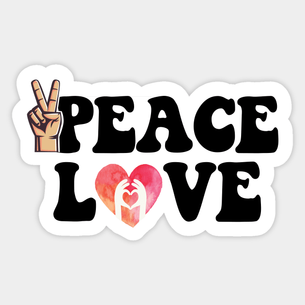 Peace and Love - Peace And Love - Sticker