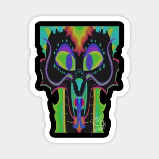 Prism Dragon (Black) Magnet