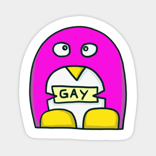 gay penguin Magnet