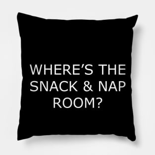 Snacks and naps Pillow