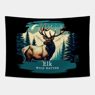 Elk - WILD NATURE - ELK -1 Tapestry