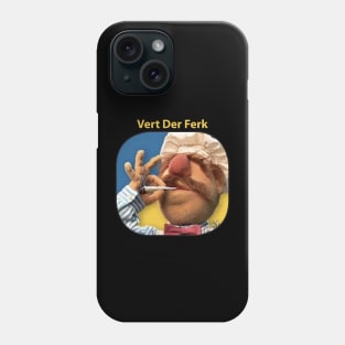 Funny Vert Der Ferk - The Swedish Chef Retro - Weed Phone Case