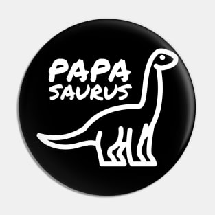 Papasaurus Papa gift T-shirt Pin