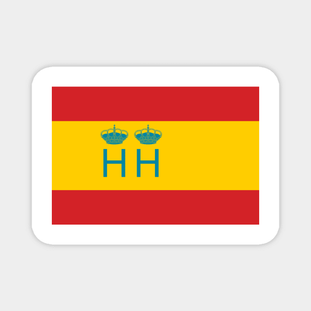 Flag of Spanish customs surveillance service Magnet by Wickedcartoons