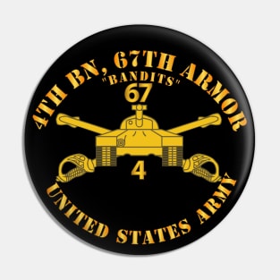 4th Bn 67th Armor - Armor Branch Pin