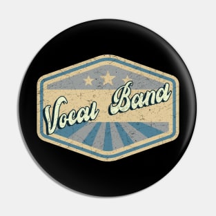 vintage vocal band Pin