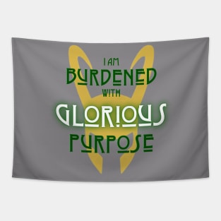 Glorious Purpose (dark text) Tapestry