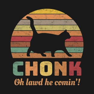 Funny Chonk Scale Cat Meme Memes T-Shirt