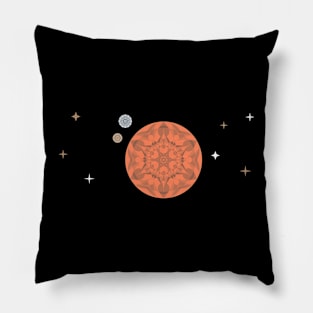 Mars and Stars Mandala Pillow