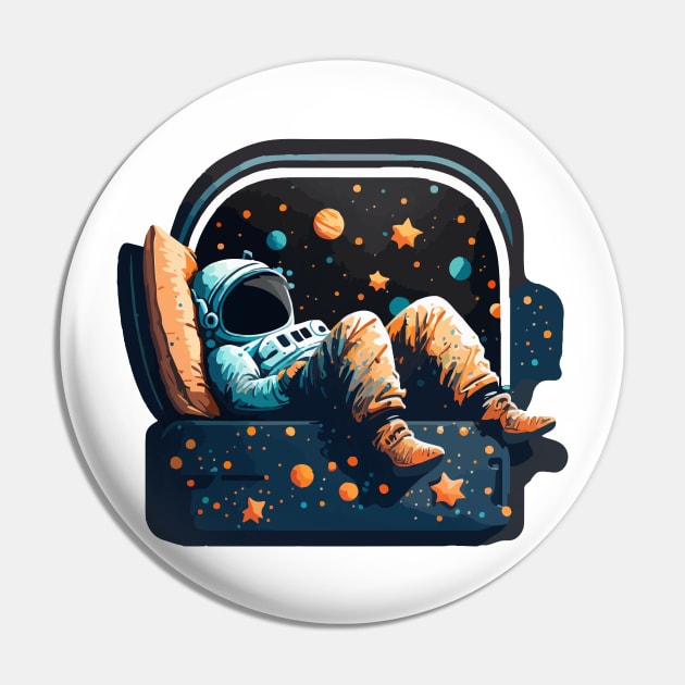 Astronaut in a bed of galaxies Stars Pin by Scrapitsideways