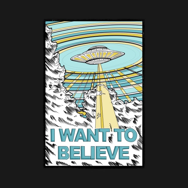 I want to Believe (x-files poster) by paintchips
