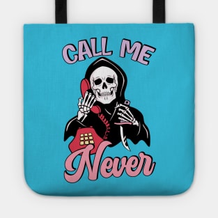 "Call Me Never" Ghostface Tote
