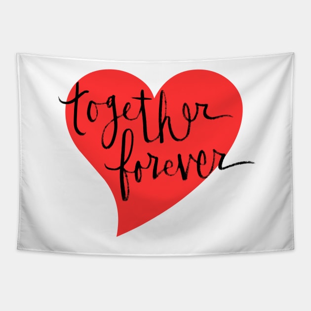 Together Forever: Relationship Goals Tapestry by Tessa McSorley