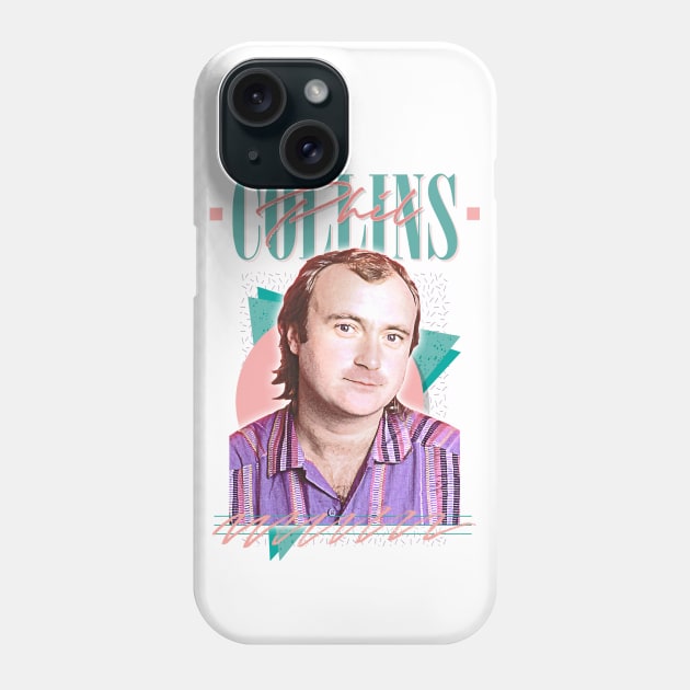 Phil Collins /// Retro 80s Aesthetic Fan Design Phone Case by DankFutura