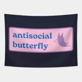 Antisocial Butterfly Introvert Tapestry