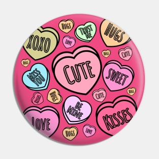 Conversation Candy Hearts, Candy Heart, Valentine Heart, Conversation For Your Valentine, Valentine's Day Pin