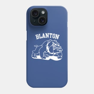 Blanton Bulldogs Elementary Retro Design White Phone Case