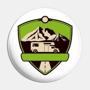 Mountains, Adventure, Travel, Camping, Nature Pin