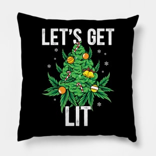 lets get lit Pillow