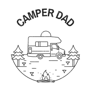 Camper Dad Funny Camping T-Shirt