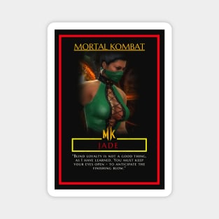 Jade Mortal Kombat (MK) Characters, Poster,sticker and more. Magnet