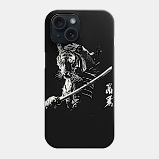 samurai tiger Phone Case