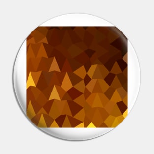 Burnt Umber Brown Abstract Low Polygon Background Pin