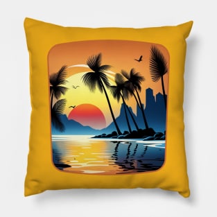 Hawaiian Beach Style - Tropical Vibes Pillow