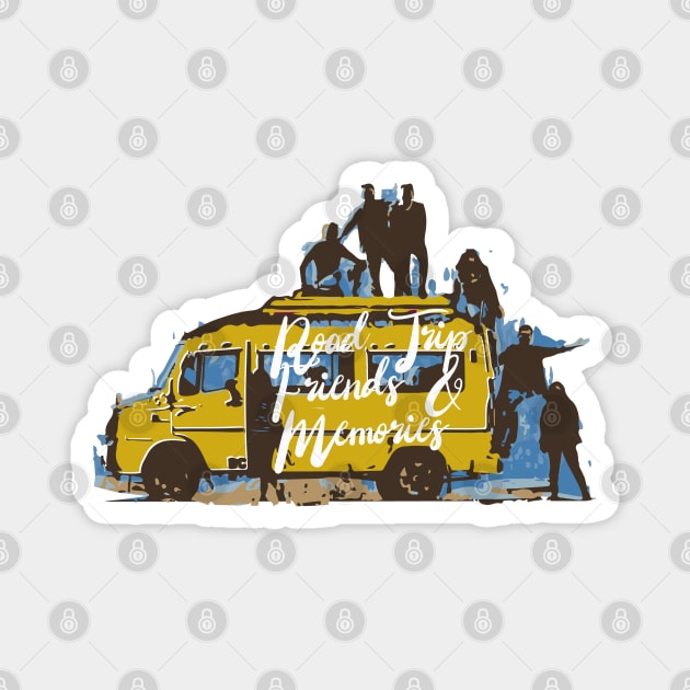 Road Trip, Friends & Memories Magnet by Heartfeltarts