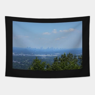 Atlanta Skyline from Kennesaw Mountain Tapestry