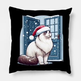 Ragdoll Cat Christmas Pillow