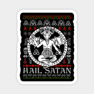 Satanic Christmas - Hail Satan Ugly Sweater Magnet