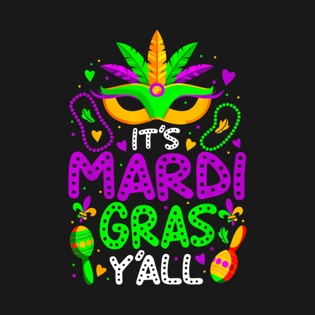 Its Mardi Gras Yall Mardi Gras Party Mask  Women Kids by BeliefPrint Studio