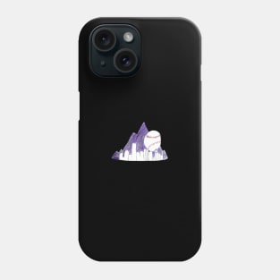 Colorado Rockies Denver Skyline Logo Drawing Phone Case