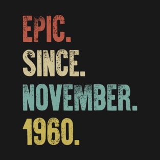 Retro Vintage 60th Birthday Epic Since June 1960 T-Shirt