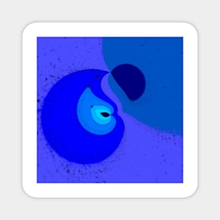 Blue image abstract Magnet