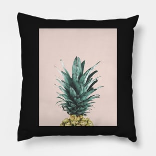 Pineapple on pink, Pineapple top, Minimal Pillow