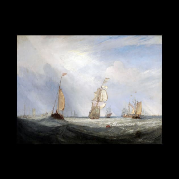 High Resolution William Turner Helvoetsluys Ships Going out to Sea 1832 by tiokvadrat