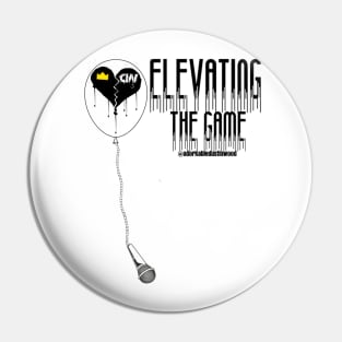 ELEVATING THE GAME Shirt black font Pin