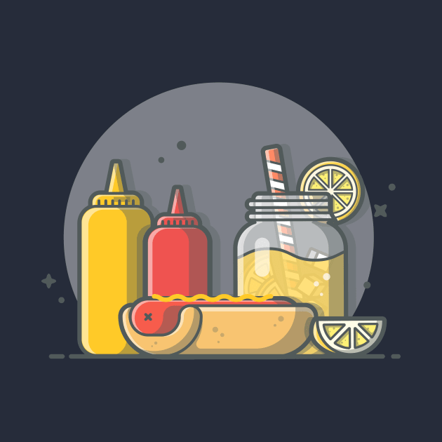 Hotdog, ketchup and lemonade by Catalyst Labs