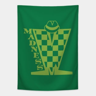 Madness Checkerboard HD - Green Tapestry