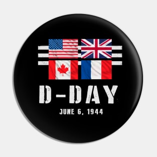 Allied Victory on D-Day in Normandy WWII Pin