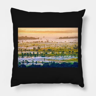 Irrawaddy Sunset. Pillow